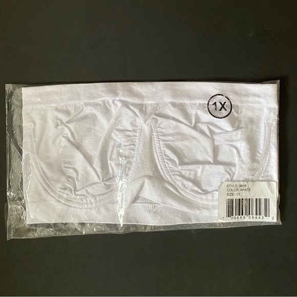 Rhonda Shear Ahh Underwire Bandeau Strapless Bra Women’s size 1X. White color - Picture 6 of 10